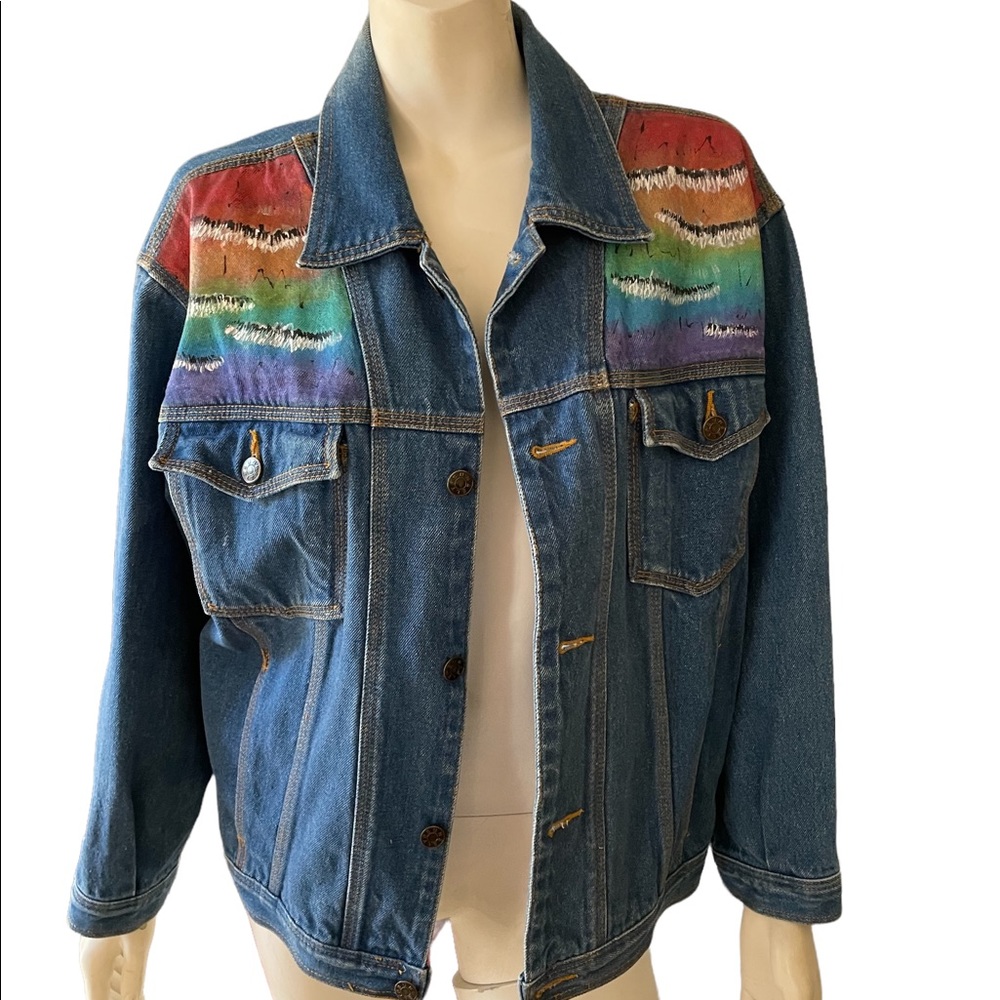 Denim Jacket Size Small - image 1